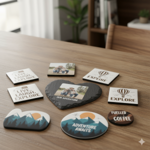 Placă Ardezie Naturală în Formă de Inimă Personalizată – Amintiri Sculptate în Piatră