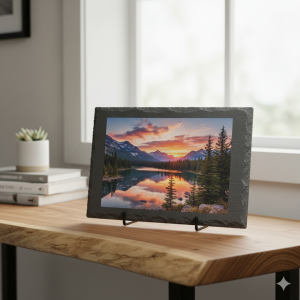 Placă Ardezie Personalizată A4: Amintiri Gravate în Piatră Naturală