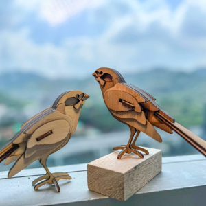 Puzzle 3D Pasăre vrabie