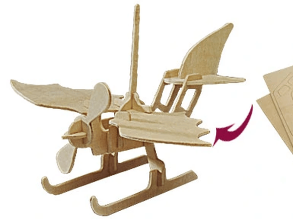 Avion din lemn Puzzle